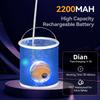 Ducha portátil eléctrica para camping, ducha de mano recargable para exterior, viaje y hogar.