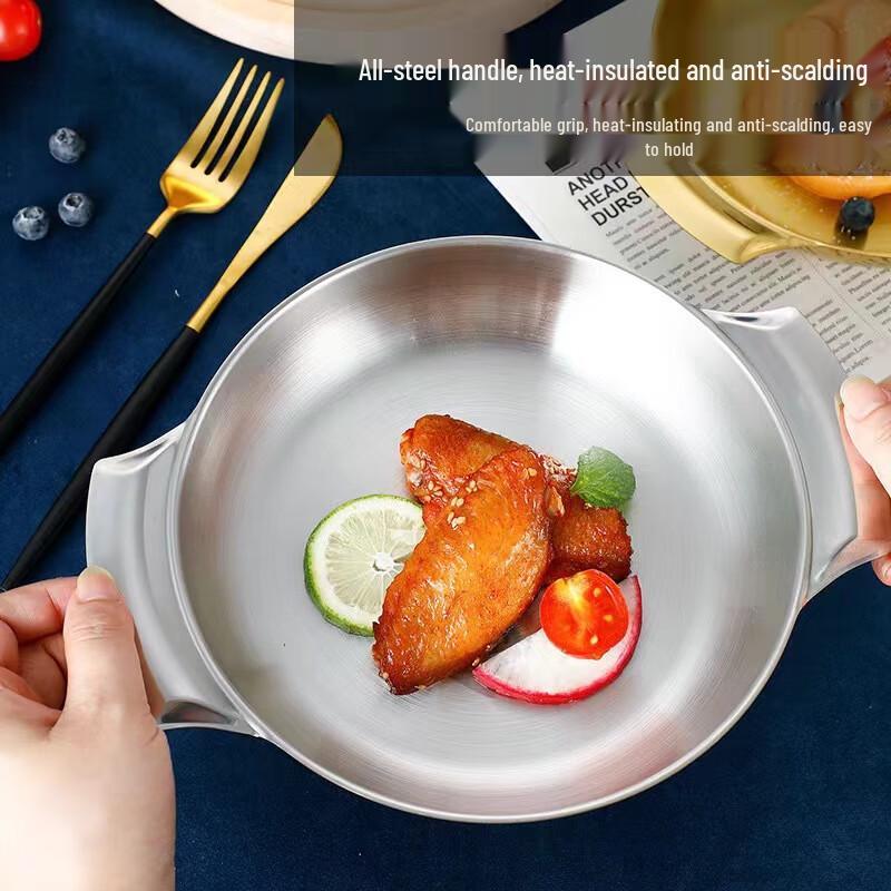 Ru Han 201 Stainless Steel Multi-purpose Deep Serving Pan