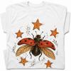 Ladybug Stars Nature T-Shirt Mystic Beetle Celestial Graphic Tee