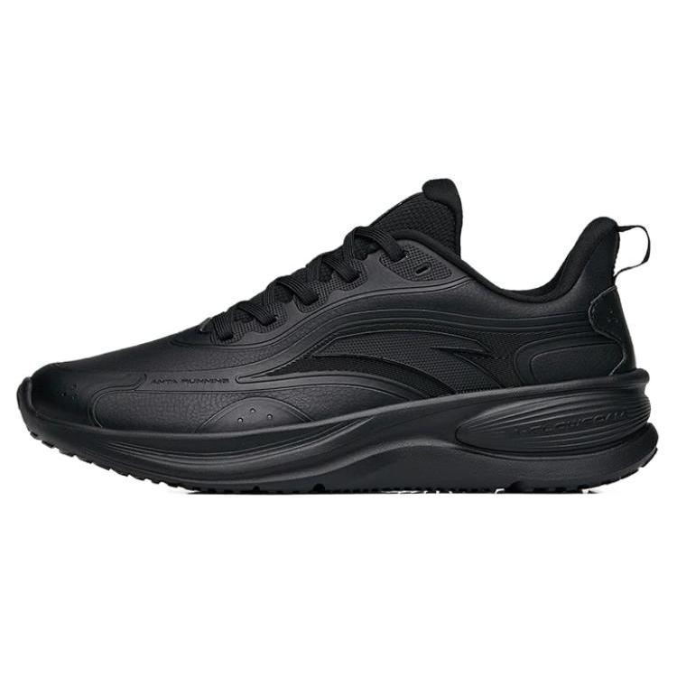 New Anta Cushioned Slip Resistant Abrasion Resistant Low Top Running Shoes Women's Black 122245571-9