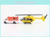 Alloy Mercedes Benz Ambulance And Helicopter Set Model Toys Collection For