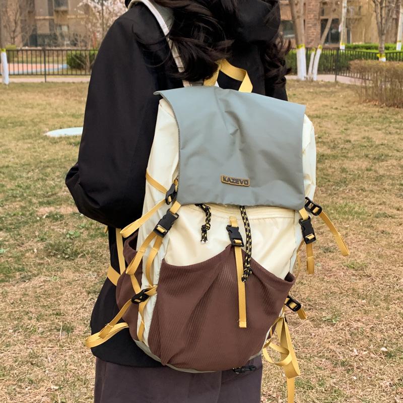 Schoolbag Dopamine Backpack Women's Travel Lightweight Large Capacity Outdoor Multifunctional Mountain Climbing Hiking Riding Men's Mountaineering