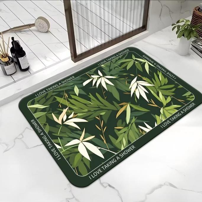 Bathroom Absorbent Foot Mat Dirty Diatom Mud Mat Non-slip Absorbent Toilet Door Mat Carpet Toilet Door