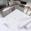 Fashion DIY 3D Geometry PVC Wallpaper Waterproof Self Adhesive Furniture Contact Paper Floor Tiles Stickers