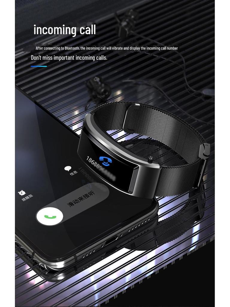 Smart Bracelet with Bluetooth Earbuds: B6S Color Screen Sports Watch for Calls and More