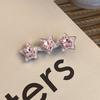 Pink Sweet Water Diamond Hair Clip Women's High End Temperament Duck Billed Clip Hair Accessories