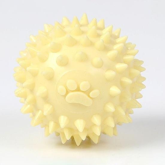 Palla Spinosa Giocattolo per Cani Flessibile in TPR Pulisce i Denti Massaggia le Gengive Giocattolo Riduce l'Alito Cattivo Giocattolo da Masticare Interattivo Resistente per Cani e Gatti
