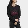 adidas Sweatshirts Women's Black Crew Neck Moderate Regular GP0704