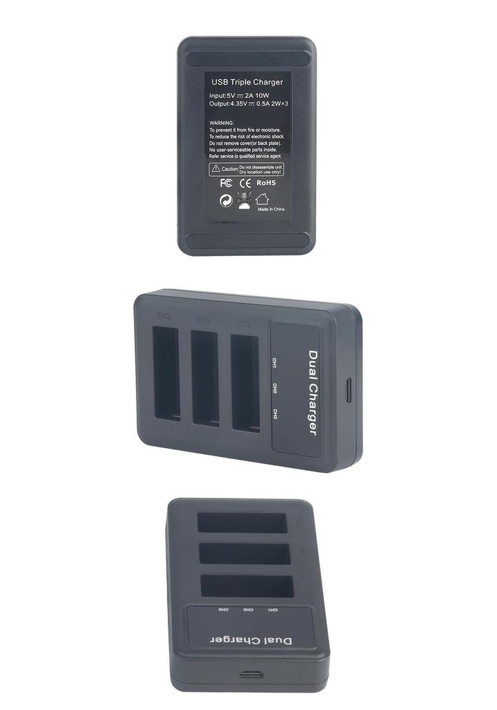 SJCAM SJ7 Star Triple USB Battery Charger for Sports Camera Accessories