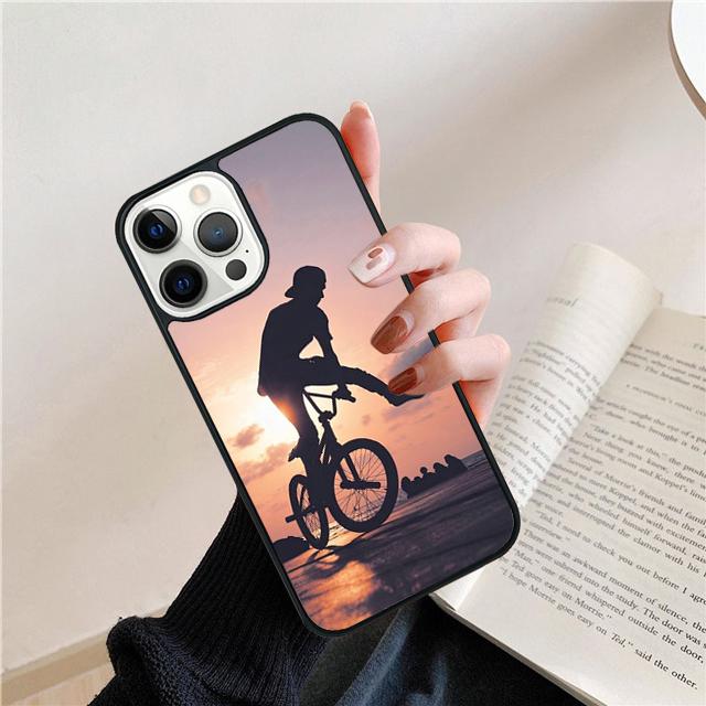 Sport Mountain Bike Cycling Art Phone Case Cover for iPhone 17 Air 16 15 14 13 11 12 Pro Max Plus Shell Coque