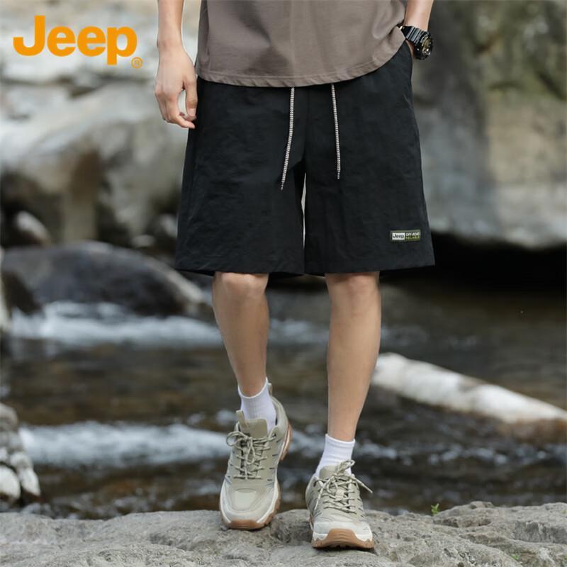 JEEP Men's Ice Silk Straight Casual Bermuda Shorts