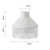 Textile Lampshade with Tassels Replacement Vintage Style Lamp Cover for Bedroom, Living