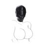 SM Restraint Mask with Adjustable Blindfold and Gag for SM Play and Adult Party Costume [ForstST] Headgear, Opening, Confinement, Restraints,