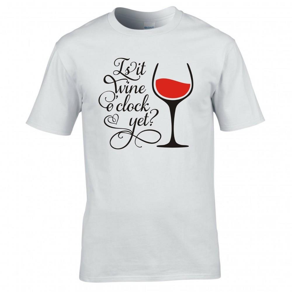 Funny Drinks Is It Wine O Clock Yet Tshirt