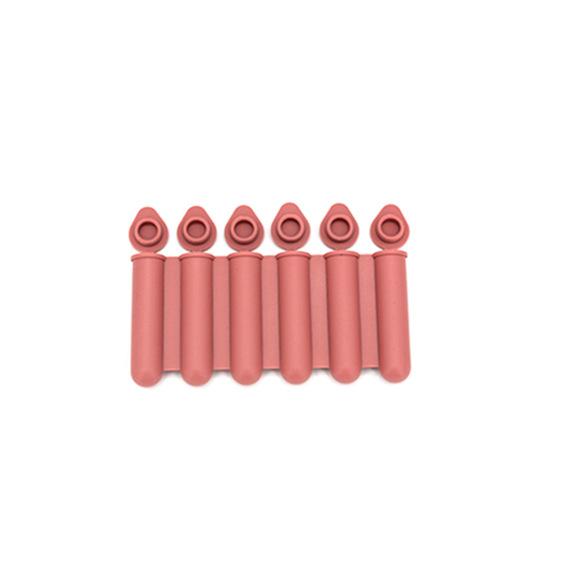 1PC food grade silicone 6 company long strip ice grid with cover mini popsicle stick sub-model ice strip mold