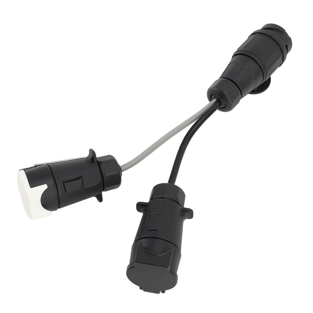 13 Pin To Twin 7 Pin Plug Towing Socket 12V EU Style Trailer Towing Adapter Extension Cable Conversion Plug
