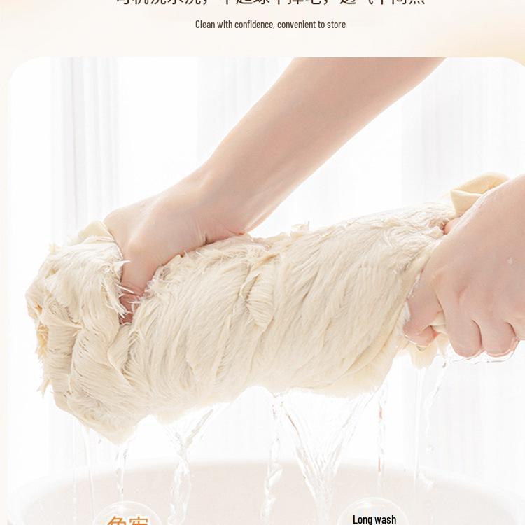 כרית כיסא פלוש ארנב מצמר מרופדת - כרית מושב מרובעת נעימה לספה, למשרד או לשולחן איפור.