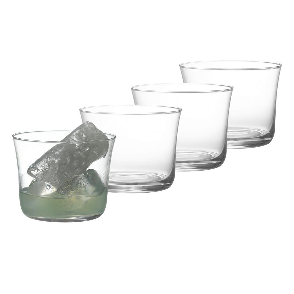 4PCS Clear Water Tumbler Water Glass Cup Whiskey Glass Set Of 4