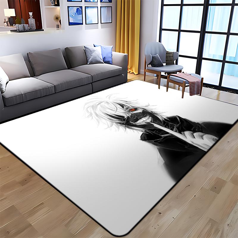 Anime Tokyo Ghoul Kunst Gedruckt Teppich für Wohnzimmer Große Fläche Teppich Weiche Matte E-sports Stuhl Teppiche Alfombra Geschenke Dropshopping