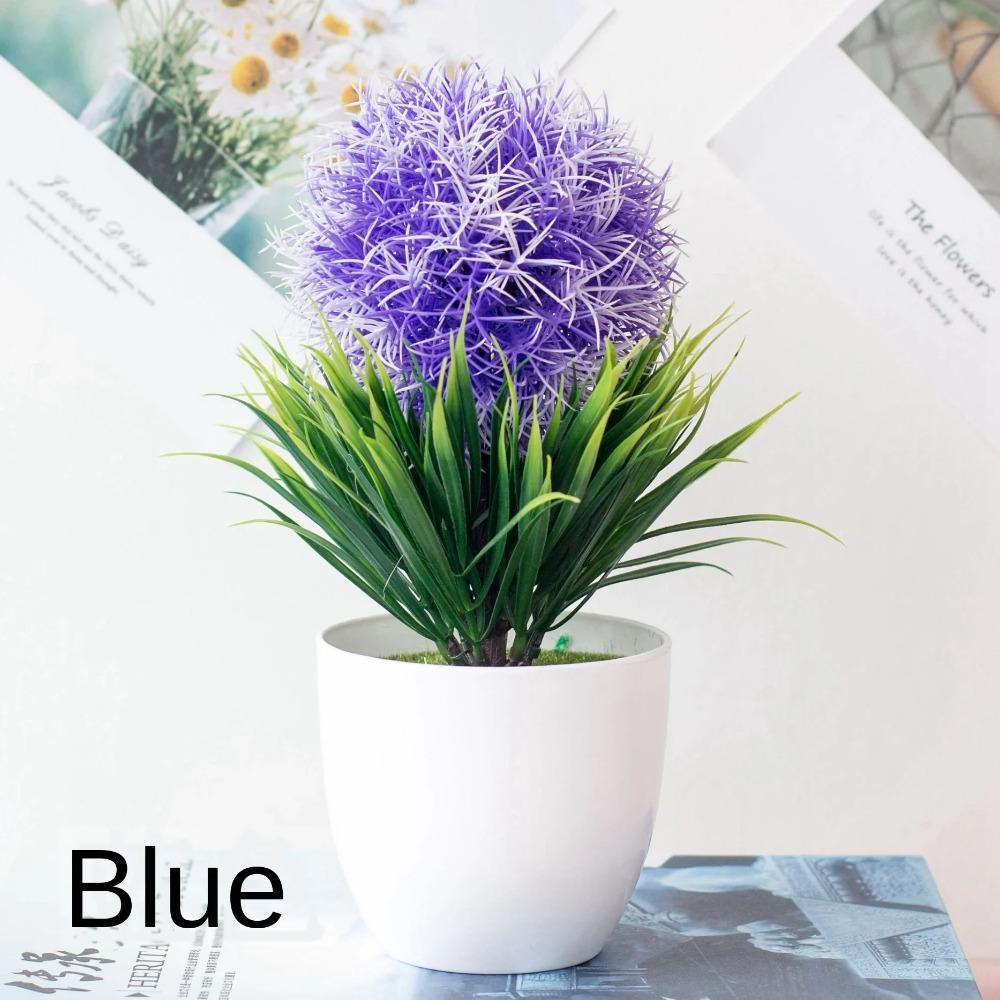 1Pc Artificial Green Plant Bonsai Simulation Plastic Pots Fake Leaf for DIY Home Party Decoration Hotel Garden Decor Fake Bonsai