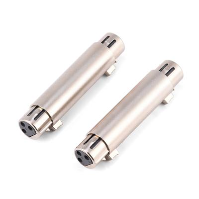 2 vnt. 3 kontaktų XLR moteriškas - moteriškas o Mikrofono Adapterio Jungtis