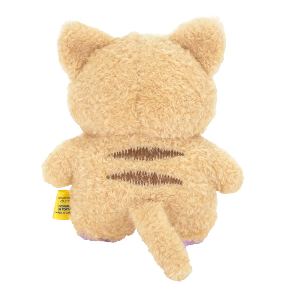 SunLemon Fluffy Watton Plush Cat, Small, Chatora, 14x14x15cm, Animal, P-8952
