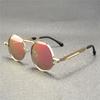 Vintage Punk Style Sunglasses Men Retro Round Metal Frame Women Sun Glasses Fashion Eyewear  Mujer