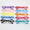 Vintage Glasses for Adult and Kids with Rhinestones Unisex Nerd Styles Clear Lens Glasses for Cosplay Costume Party