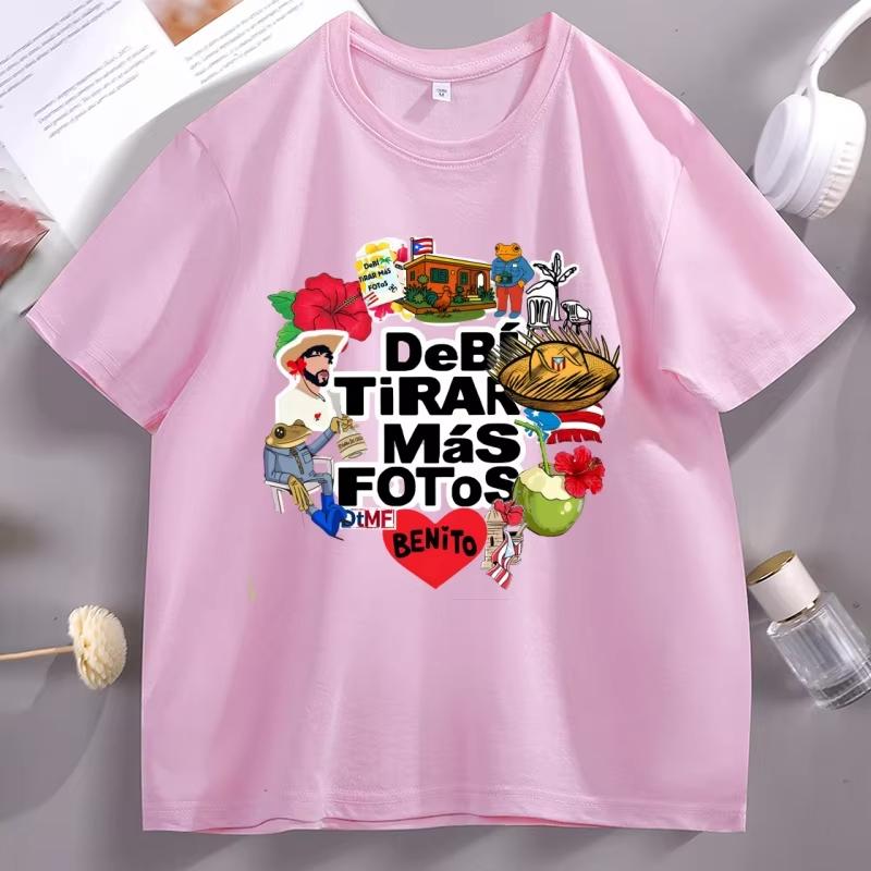 DTMF Collage Bad Bunny T Shirt Men Women Benito Bowl Tshirt Debi Tirar Mas Fotos Frog Nuevayol TShirt Mens Designer Clothes Top