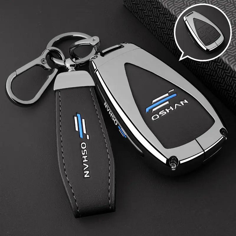 Changan Oshan 520/X5plus/X7plus/Z6 5-Button Leather Key Case - Men's Full Coverage