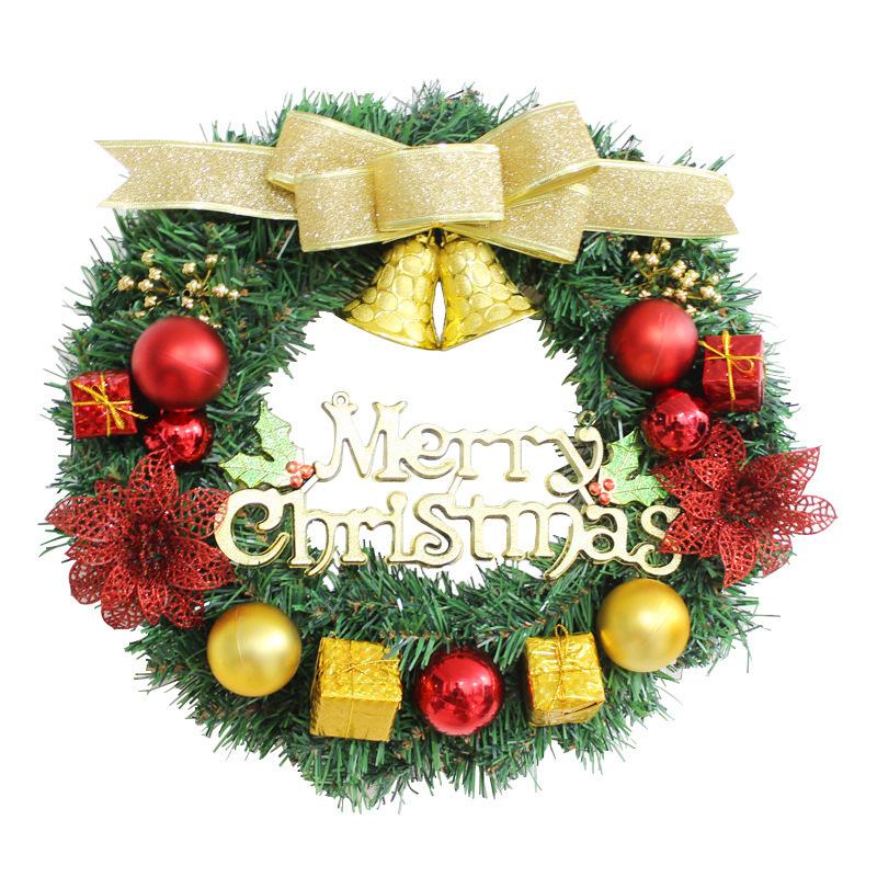 30cm Artificial Christmas Wreath - Holiday Decoration for Window, Door, or Shopping Mall Display.