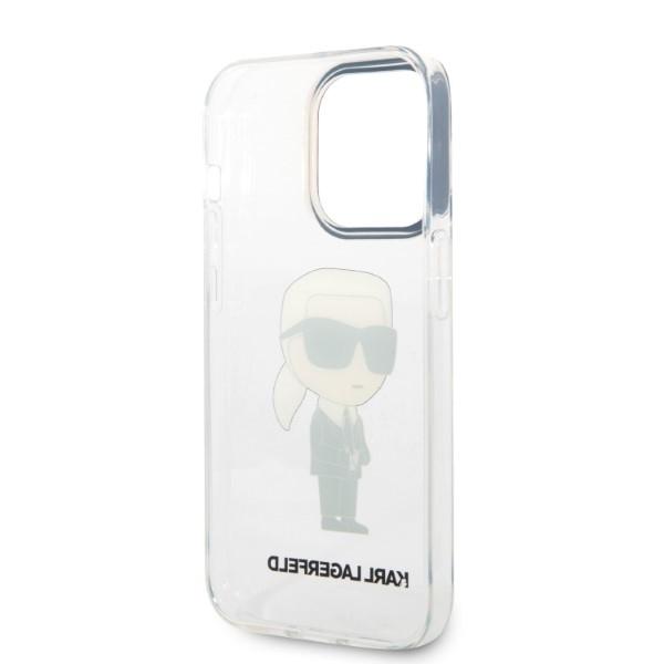 Etui Do iPhone 14 Pro Karl Lagerfeld Ikonik Transparentne