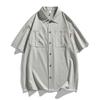 Men Shirt Short Sleeve Stripe Summer Hip Hop Oversize 8XL Plus Size Casual Plaid Streetwear Loose Pocket