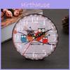 Charming Owl Squirrel Tree Cartoon Wall Clock For Home Nursery Kids Room Decor
