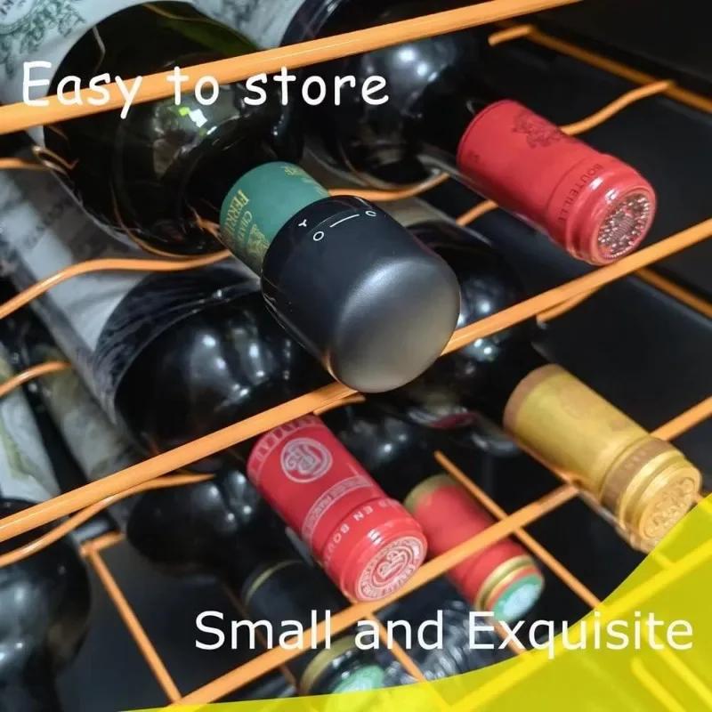 Wine Bottle Stopper Vacuum Wine Bottle Stopper Reusable Wine Bottle Stopper Mini Preservation Spin Leak Proof Champagne Stoppers