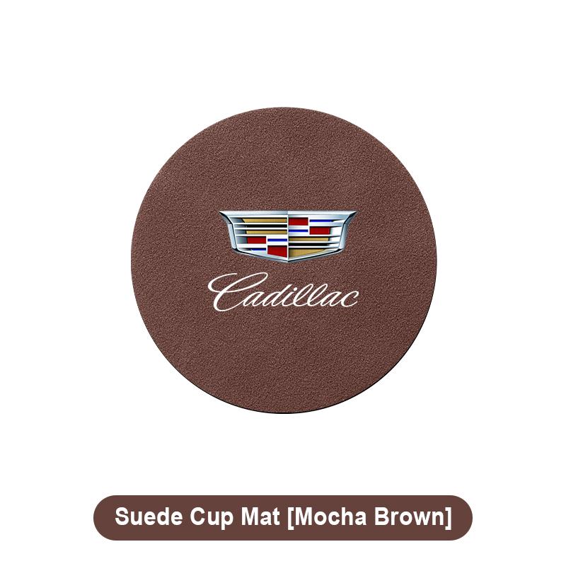 Car Water Cup Pad Non-slip Coaster Accessories For Cadillac CT5 CT6 CTS Seville ATS CT4 XTS Celestiq Ciel Escala SRX XT4 XT5 XT6 XLR ELR Elmiraj EXT