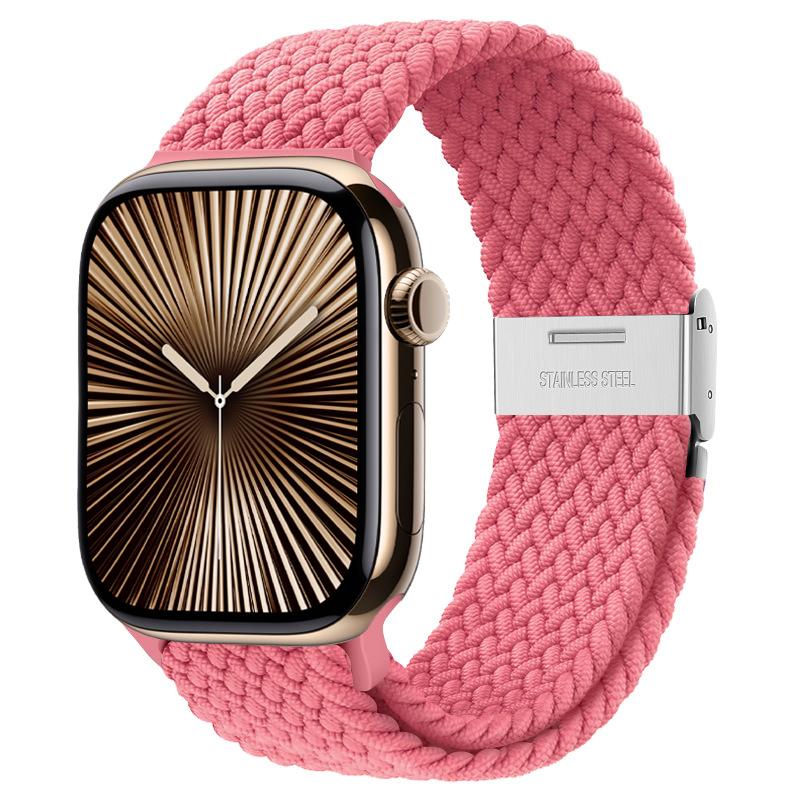Strap For Apple Watch Band 46mm 45mm 44mm 49mm 40mm 41mm 42mm Braided Loop Correa Bracelet iWatch Series 10 8 9 7 5 Se 6 4 Ultra