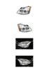 Chery A5 Front Headlight Assembly with Manual/Electric Adjustment - White/Yellow Edge