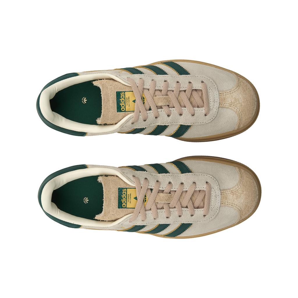 adidas Gazelle Bold Cream Collegiate Green Damen Sneakers Creme-Weiß Magic-Beige ID7056