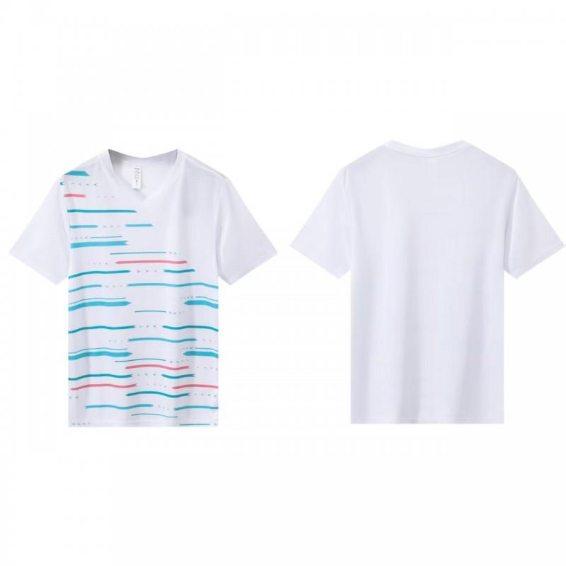 Quick Dry Unisex Badminton T-Shirt Breathable Sportswear Men Women Training Gym Team Sports