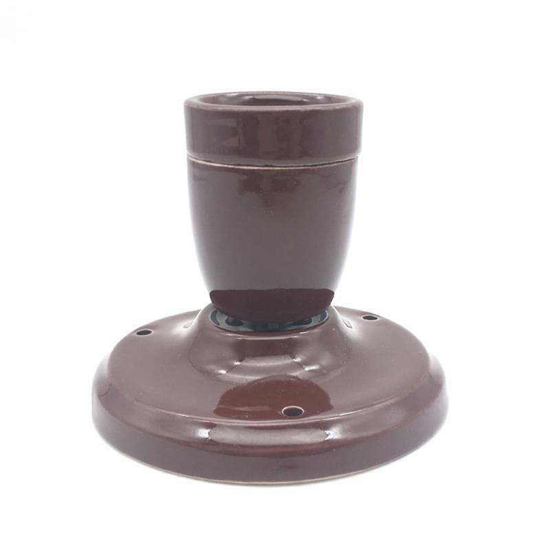 DIY Ceramic Light Socket Ceiling Heat Resistant And Anti-aging Porcelain Ceiling Light E27 Screw Bedside Light Wall Lamp Holder
