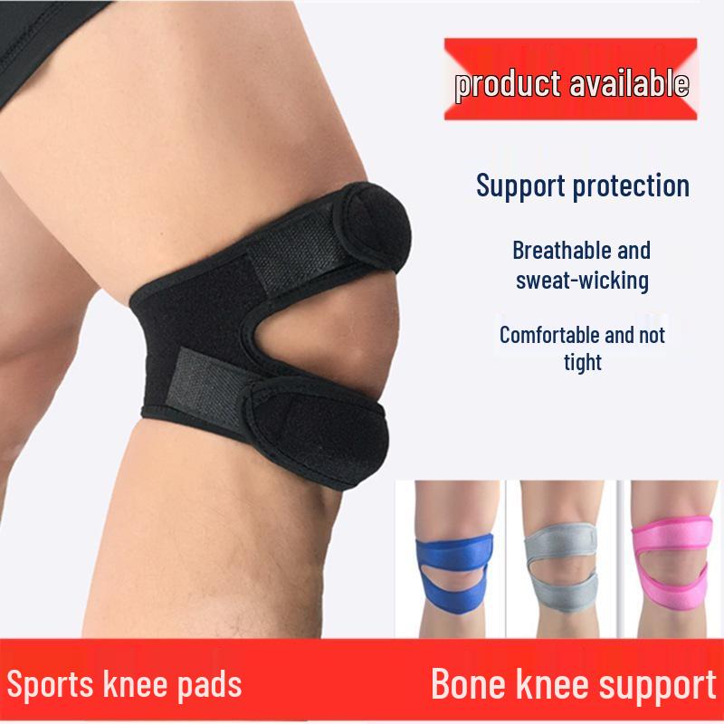 Outdoor Sports Knee Pads with Patella Strap: Ideal for Basketball, Football, Tennis, Hiking, Cycling & Fitness - Protective Compression Leg Sleeves