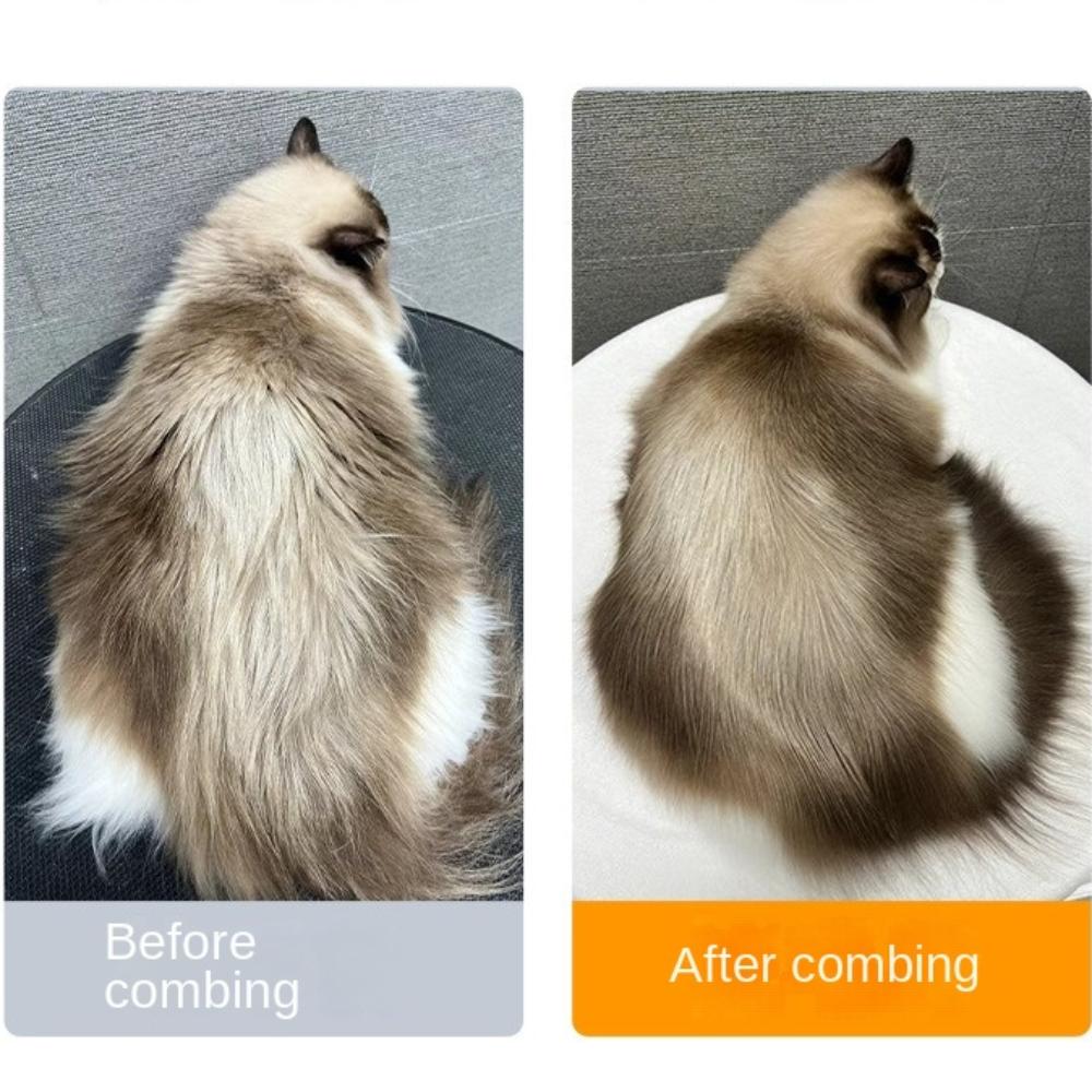 Anti Slip Handle Dog Fur Remover 2 Sided Pet Grooming Tools Portable Puppy Hair Comb Home Use