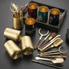 Copper Tea Ceremony Tools Set 6-Piece Grooming Accessories Kung Fu With Storage Tube