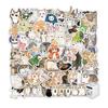 77PCS Cartoon Cat Stickers Exquisite Animal Account Materials Phone Cases Laptop Luggage Waterproof Stickers