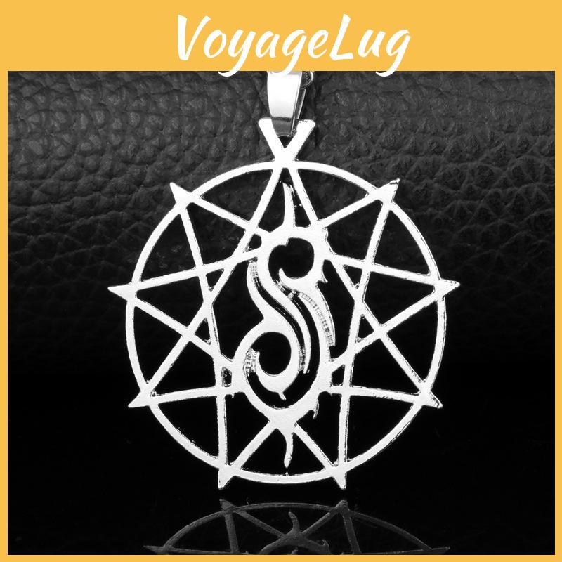 Slipknot Unique Geometric Pendant Necklace Jewelry With Alloy Chain For Gift