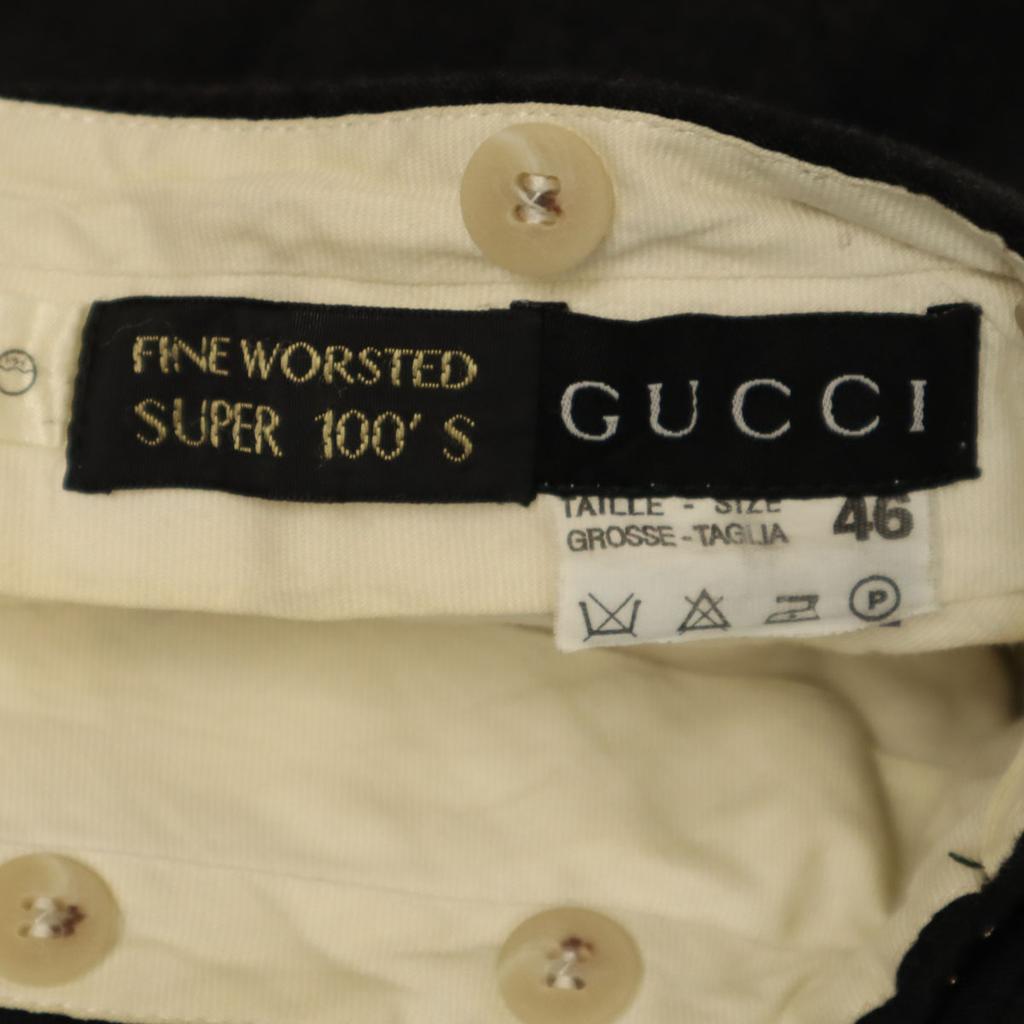 Gucci Made In Italy Wool Pants 46 Black Men's Used