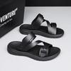 Summer Sandals for Men Outdoor Casual Sport Slippers PU Leather Non-slip Breathable Roman Shoes Beach Flip-Flop Shoes