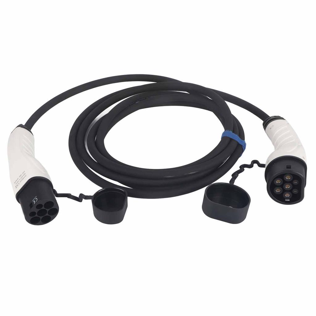 EV Charging Cable 415V Type 2 To Type 2 5 Meters Electric Car Charging Plug 3 Phase IEC 62196‑2 Replacement for Tesla