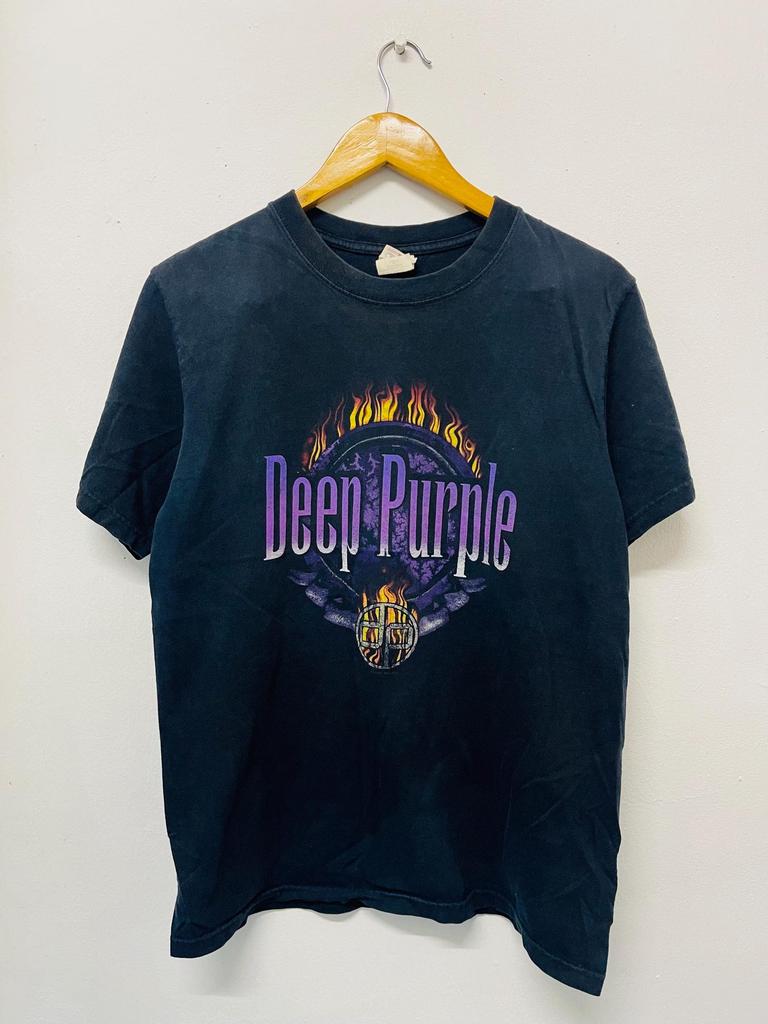 Vintage Y2K Tief Lila : Rapture of The Deep 2005 Tour T-Shirt / Hard Rock / Heavy Metal / Englische Band / Schwarz / S